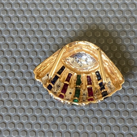 Marked 14k gold tested big pendant - Picture 2 of 4